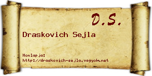 Draskovich Sejla névjegykártya